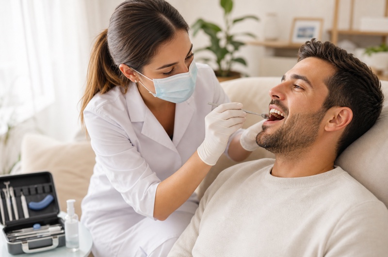 Urgencia odontológica a domicilio